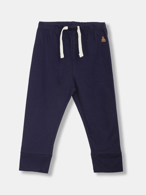 GAP Infant Boys Navy Blue Solid Track Pants