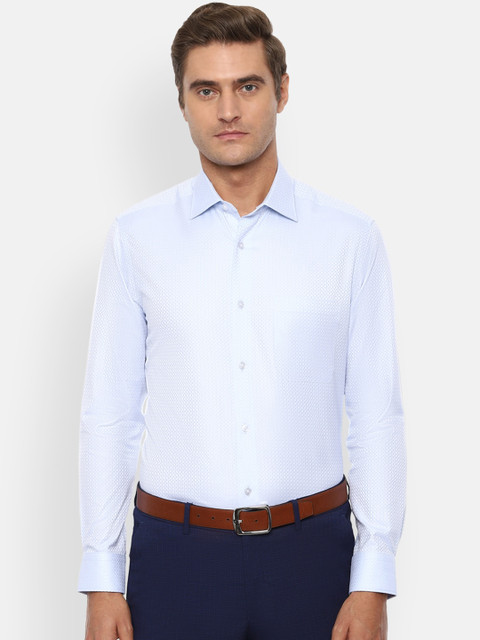 

Louis Philippe Gods & Kings Men Blue Regular Fit Checked Pure Cotton Casual Shirt