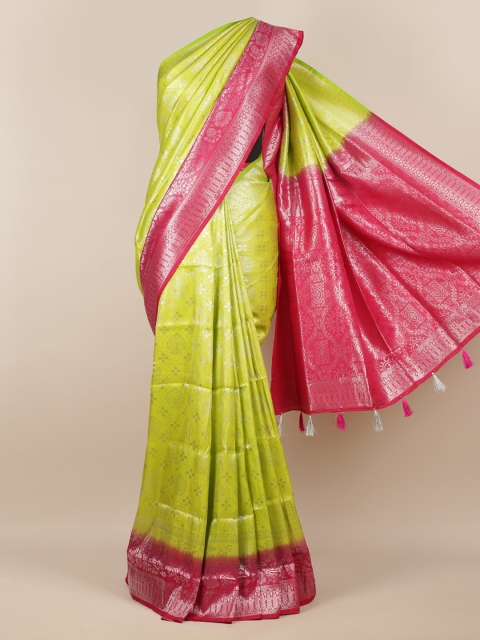 

Pothys Green Woven Design Jute Silk Saree