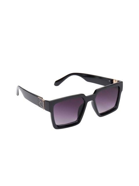 Celebrity Sunglasses Unisex Purple Lens & Black Wayfarer With