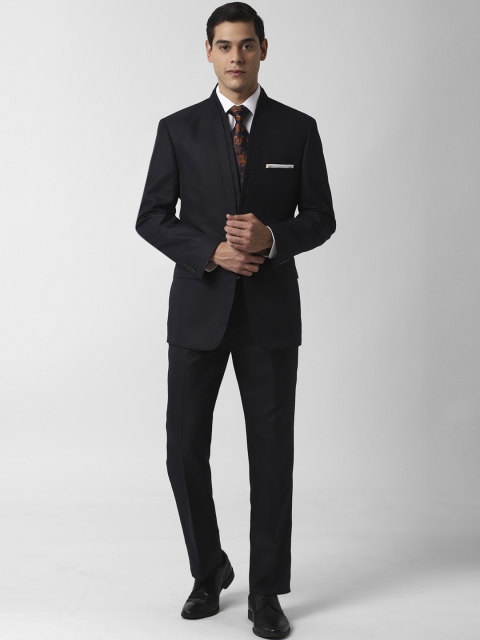 

Peter England Men Black Solid Slim-Fit Single-Breasted Formal Suit