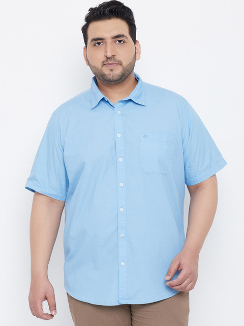 

Chennis Men Blue Slim Fit Solid Casual Shirt