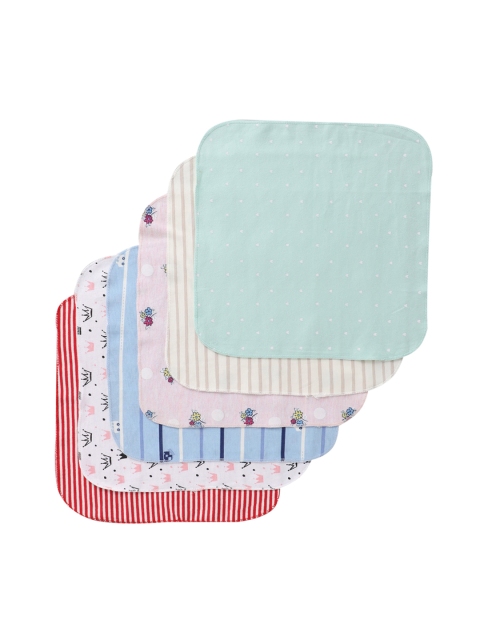 

BUMZEE Infants Set Of 6 Assorted 100% Cotton Napkins