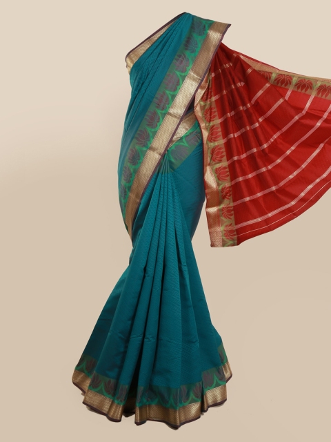 

Pothys Green Printed Art Silk Saree