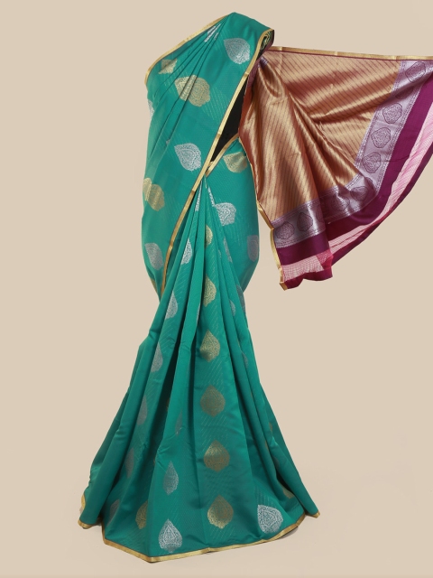 

Pothys Green Woven Design Art Silk Saree