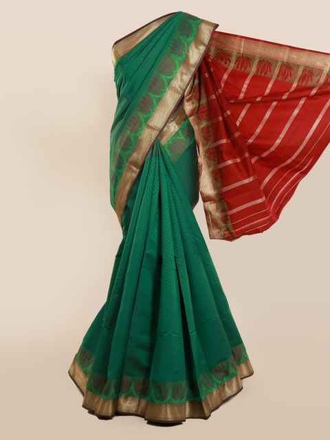 

Pothys Green Woven Design Art Silk Saree