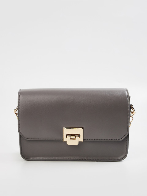 

Ginger by Lifestyle Grey Solid Sling Bag