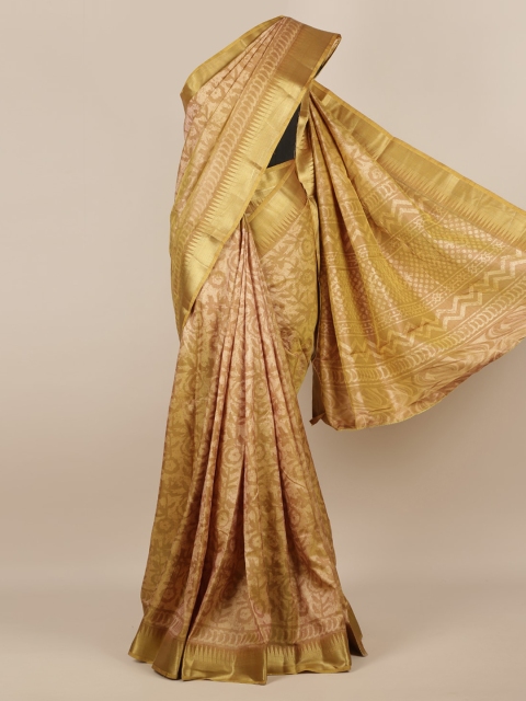

Pothys Cream-Coloured Woven Design Jute Silk Saree