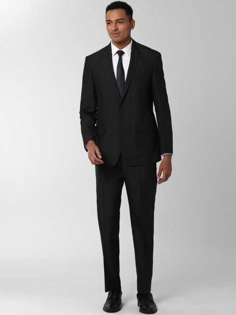 

Peter England Men Black Solid Slim-Fit Single-Breasted Formal Suit