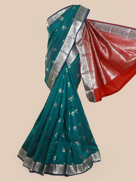 

Pothys Green Woven Design Art Silk Saree