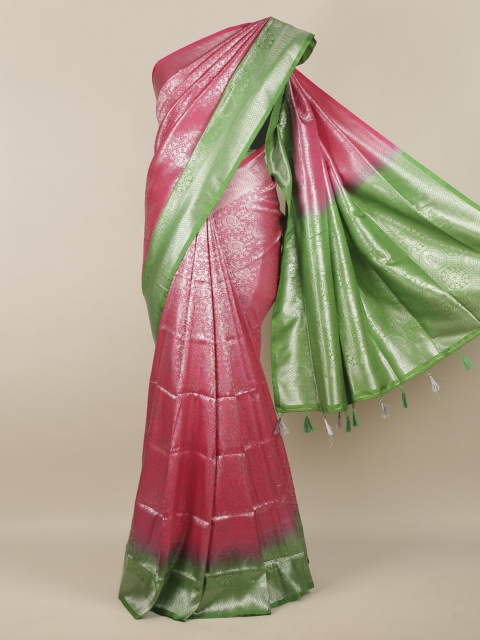 

Pothys Pink Woven Design Jute Silk Saree