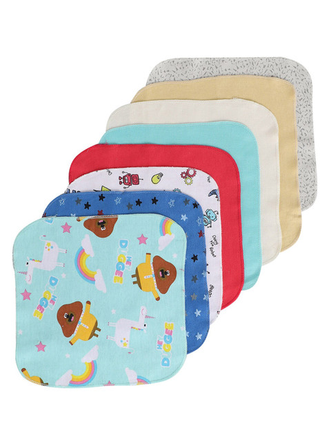 

BUMZEE Infants Pack Of 8 Assorted Premium Cotton Napkins