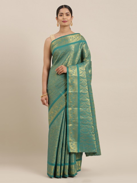 

The Chennai Silks Green Woven Design Art Silk Saree