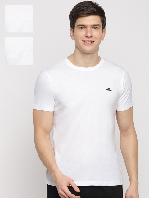 

SPARROWHAWK Men Pack Of 3 White Solid Round Neck T-shirt