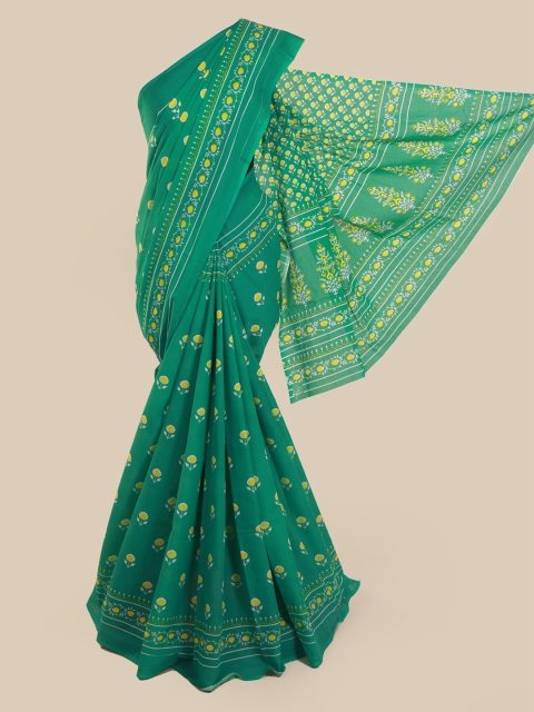 

Pothys Green Printed Pure Cotton Saree
