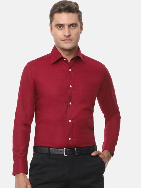 

Louis Philippe Men Red Regular Fit Solid Casual Shirt