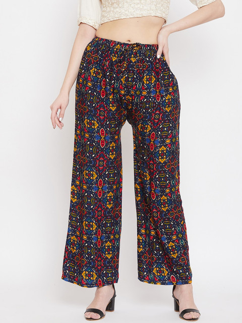 

Clora Creation Women Multicoloured Printed Wide Leg Palazzos, Multi