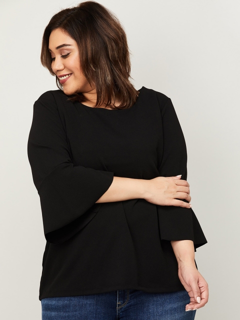 

Nexus Black Bell Sleeves Regular Top