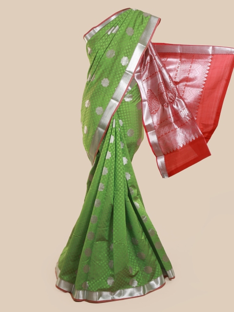 

Pothys Green Woven Design Art Silk Saree
