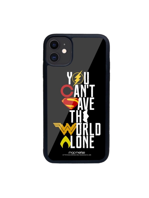 

macmerise Black & White Justice League Motto Printed iPhone 11 Phone Case