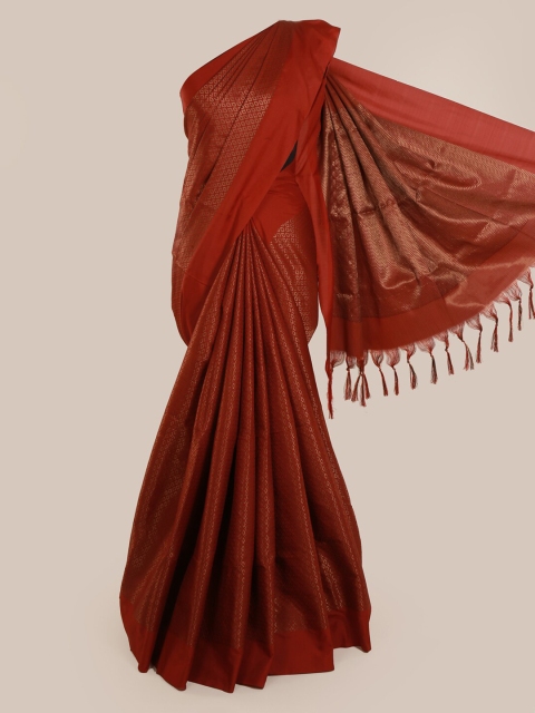 

Pothys Red Woven Design Silk Cotton Saree