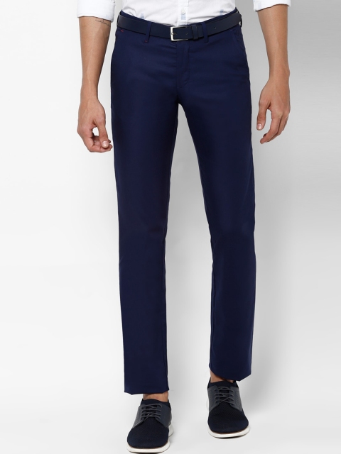 

Allen Solly Men Navy Blue Slim Fit Solid Regular Trousers