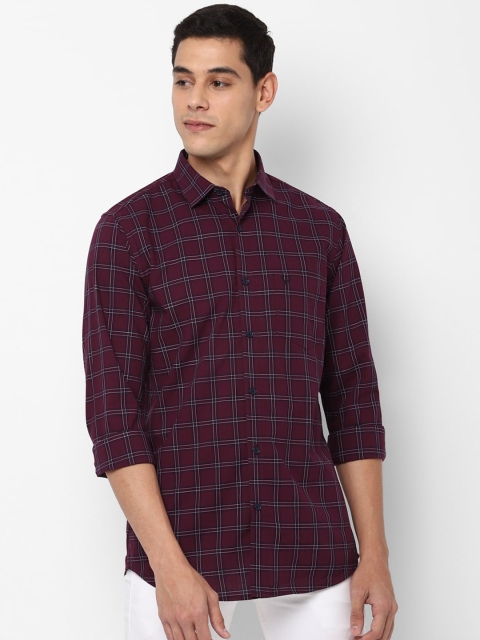 

Allen Solly Men Purple Slim Fit Checked Casual Shirt