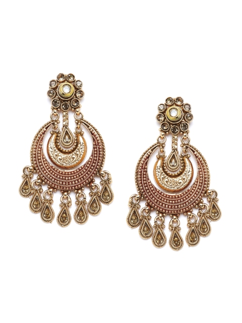 

PANASH Gold-Plated & Red Classic Chandbalis