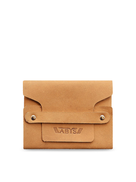 

ABYS Men Tan Solid Card Holder