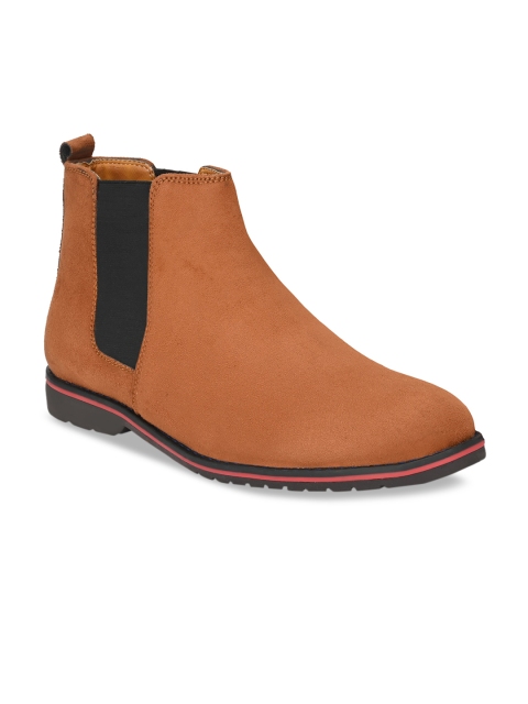 

Eego Italy Men Tan Suede Flat Boots
