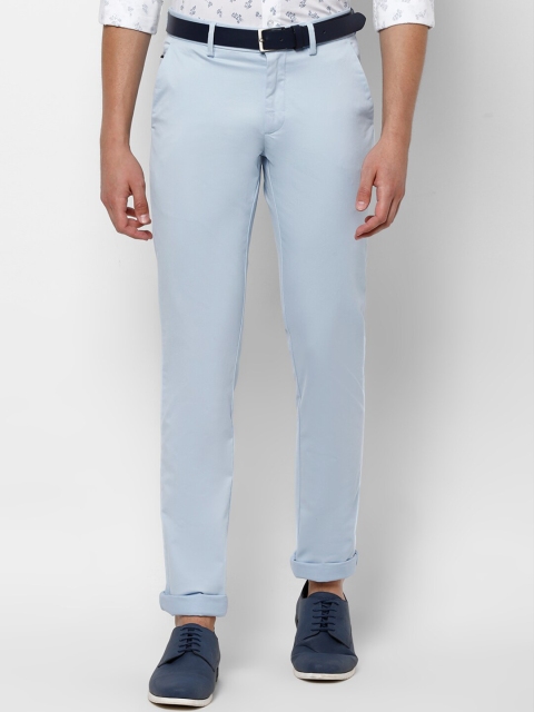 

Allen Solly Men Blue Slim Fit Solid Regular Trousers