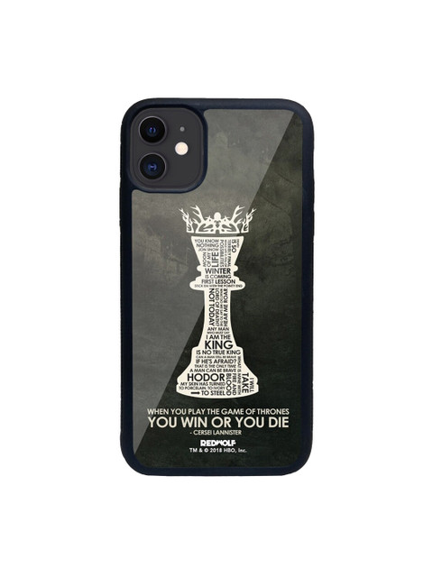 

macmerise Black & White Win Or Die Printed iPhone 11 Back Case