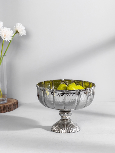 

Pure Home and Living Silver-Toned Hammered Decorative Bowl