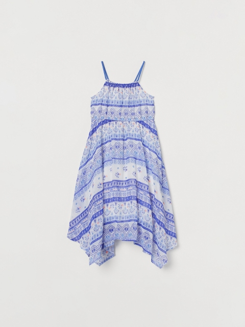 

H&M Girls Blue & White Maxi Dress