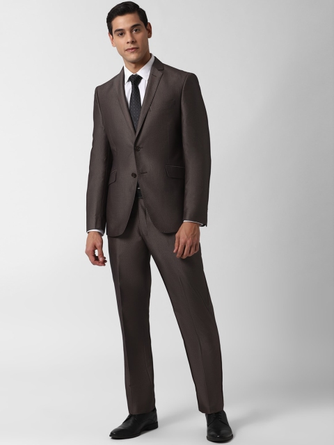 

Peter England Men Brown Solid Slim-Fit Single-Breasted Formal Suit