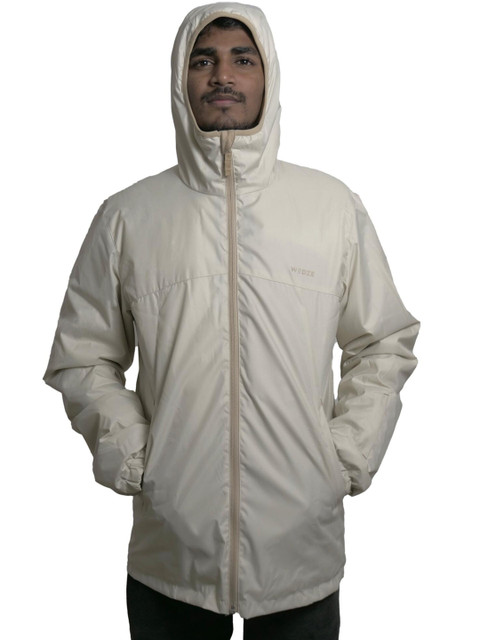 

WEDZE By Decathlon Men Beige Solid Piste Ski Jacket 100