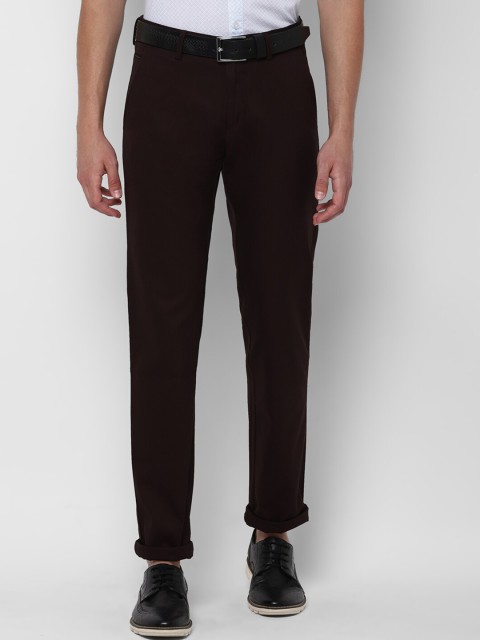 

Allen Solly Men Brown Slim Fit Solid Regular Trousers