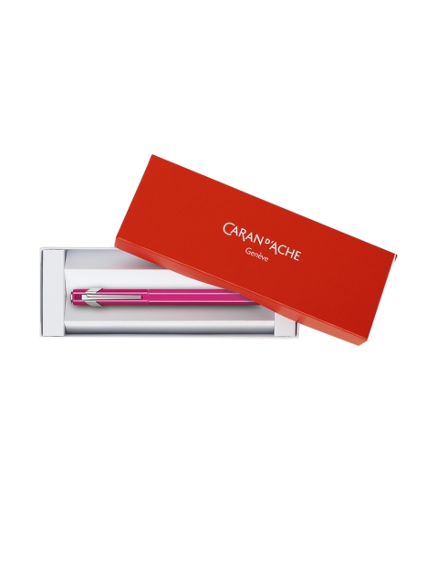

Caran D Ache Pink & Silver-Toned Stainless Steel Fountain Pen