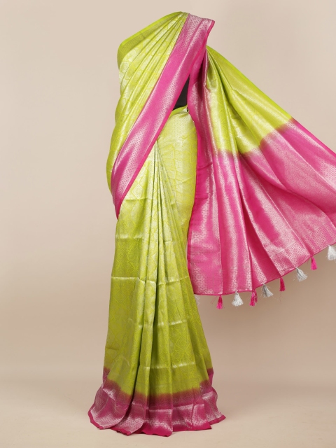 

Pothys Green Woven Design Jute Silk Saree
