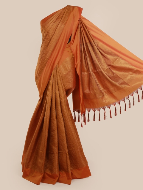 

Pothys Mustard Woven Design Silk Cotton Saree