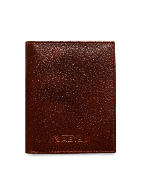 

ABYS Men Brown Solid Two Fold Wallet