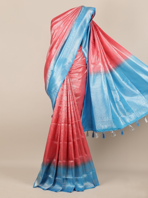 

Pothys Pink Woven Design Jute Silk Saree