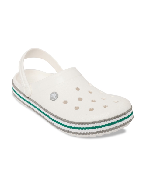 

Crocs Crocband Men White Solid Clogs