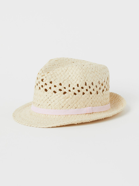 

H&M Kids Beige Solid Straw Hat