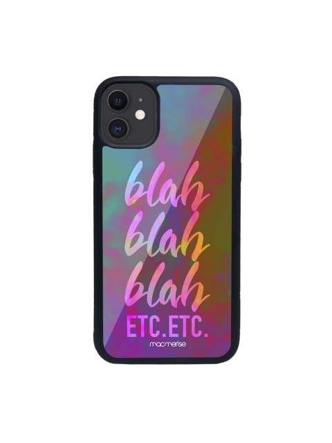 

macmerise Purple & Orange Blah Blah Printed iPhone 11 Back Case