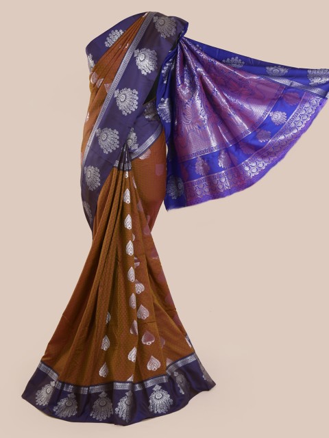 

Pothys Brown Woven Design Art Silk Saree