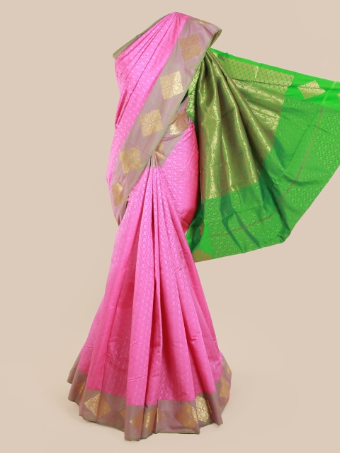 

Pothys Pink Woven Design Art Silk Saree