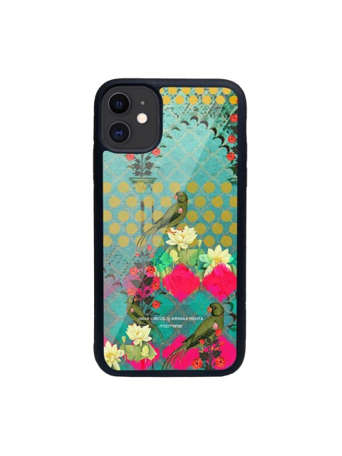 

macmerise Green & Red Mitthu Miya Printed iPhone 11 Back Case