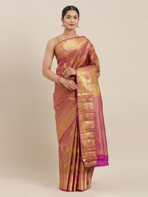 

The Chennai Silks Pink Pure Silk Woven Design Kanjeevaram Saree