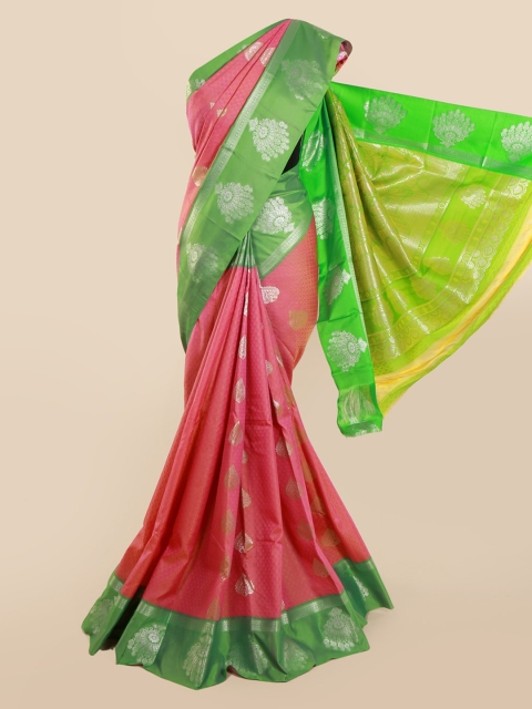

Pothys Pink Woven Design Art Silk Saree